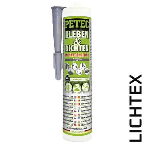 Petec kleben dichten grau - kleben,